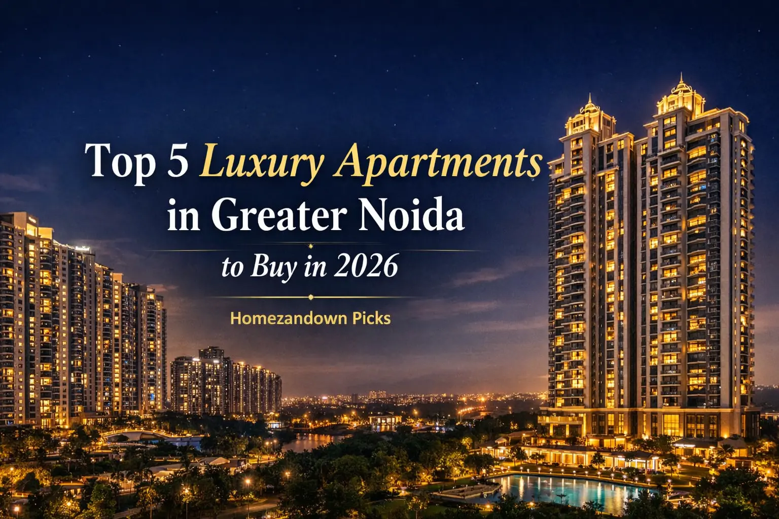 Top 5 Luxury Apartments in Greater Noida to Buy in 2026 (Homezandown Picks)
