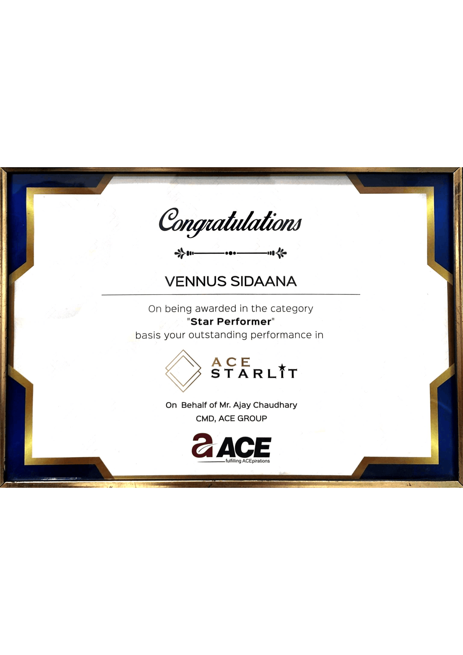 Ace starlit award