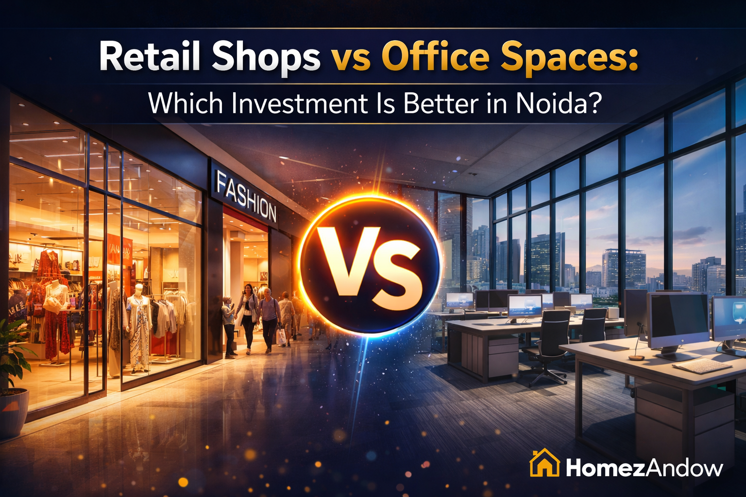 Retail Shops vs Office Spaces: Which Investment Is Better in Noida